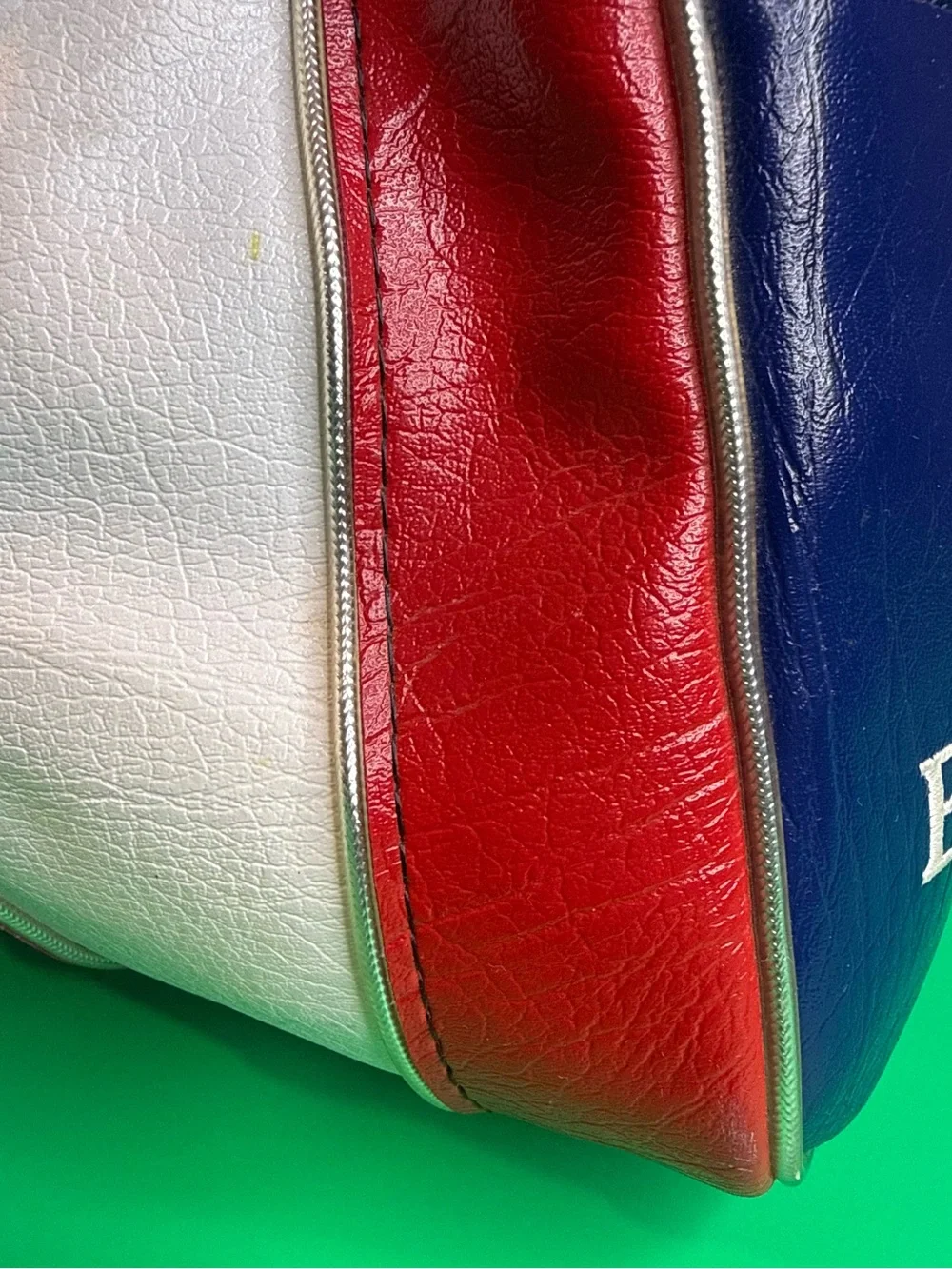 Hogan Red and White Men's Bowling-Style Duffel with Golfer Graphic